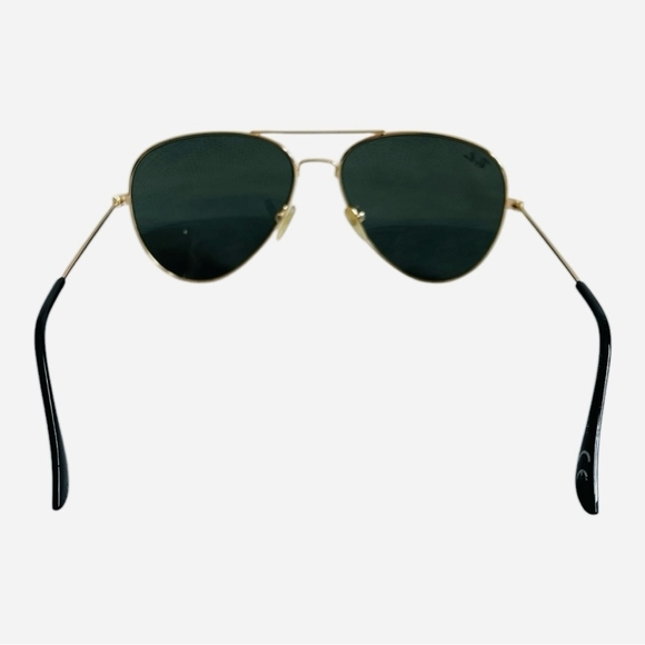 Vintage RAY-BAN Gold Metal Frame Sunglasses Glass Sunglasses Aviators Sunglasses - Picture 6 of 8